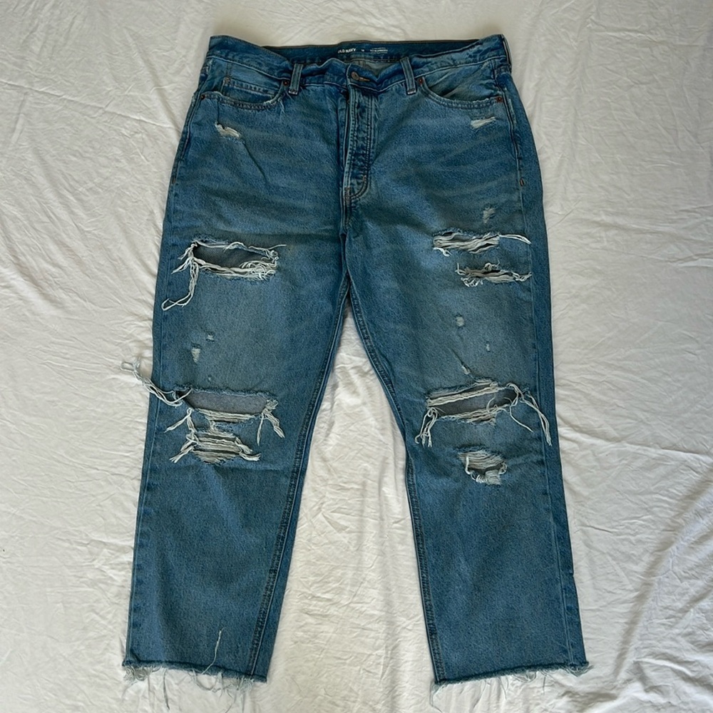 Old navy sky hi straight jean